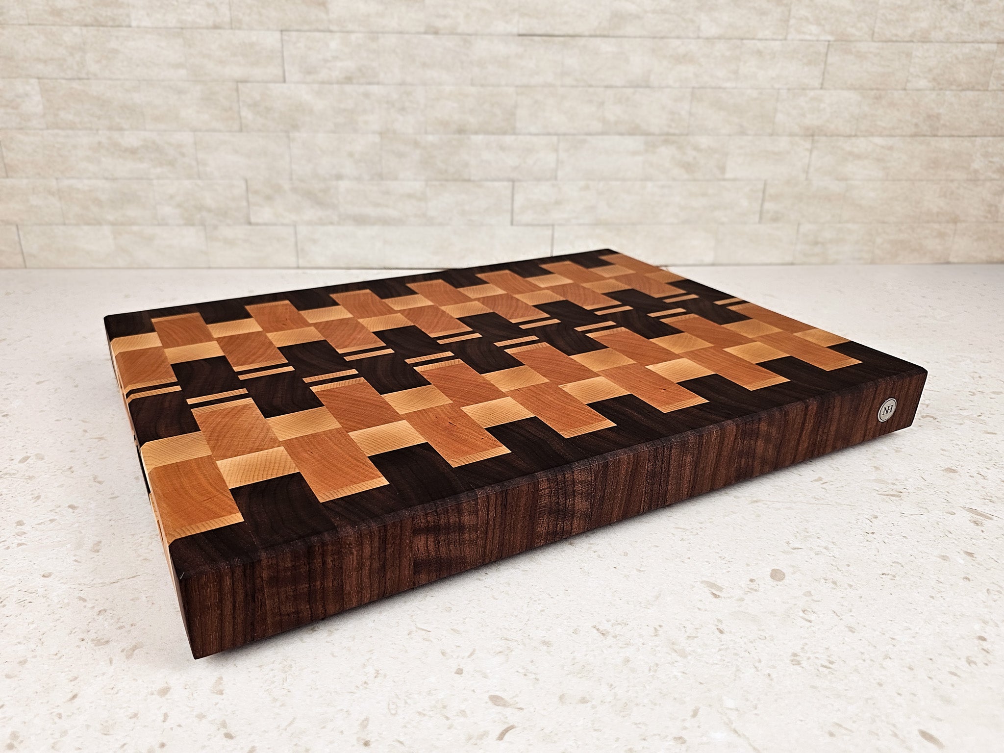 Signature Woven Board | Walnut, Cherry & Maple | Medium