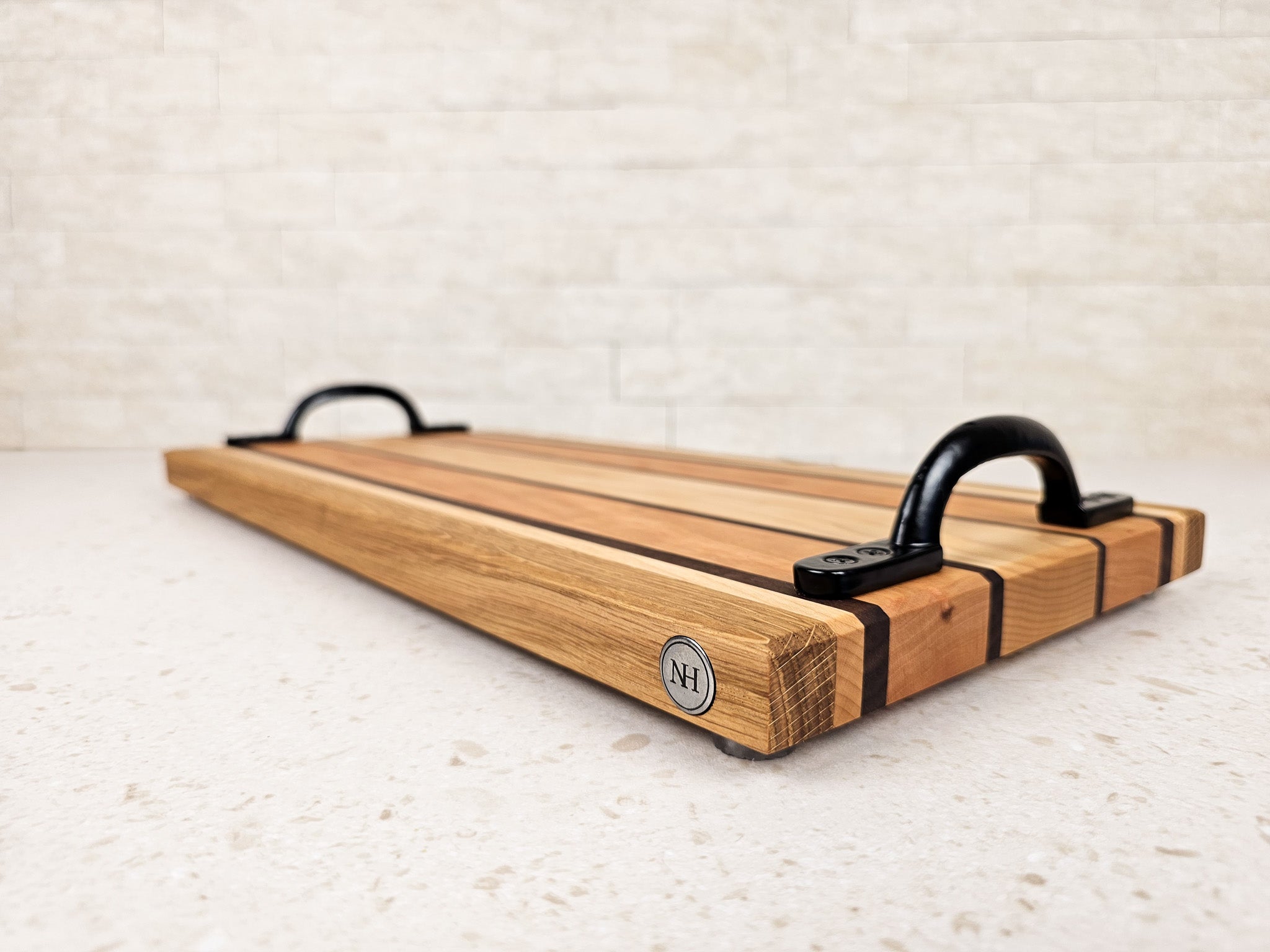 Artisan Stripe Serving Board | Maple, Cherry, Oak & Walnut