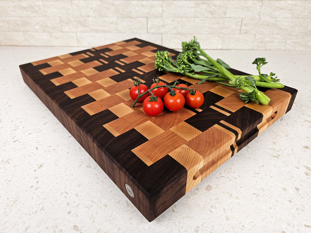 Signature Woven Board | Walnut, Cherry & Maple | Medium