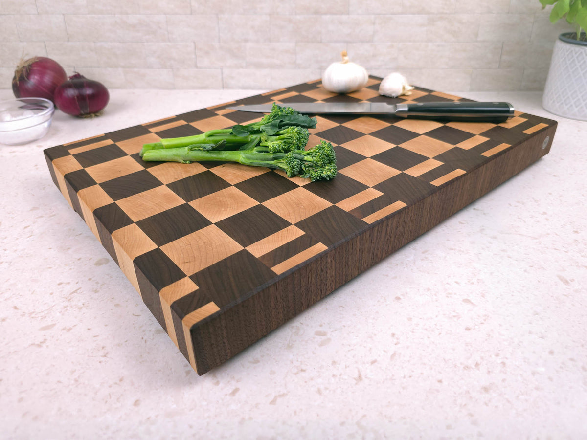Almost Perfect | Walnut & Maple Checkerboard | Large