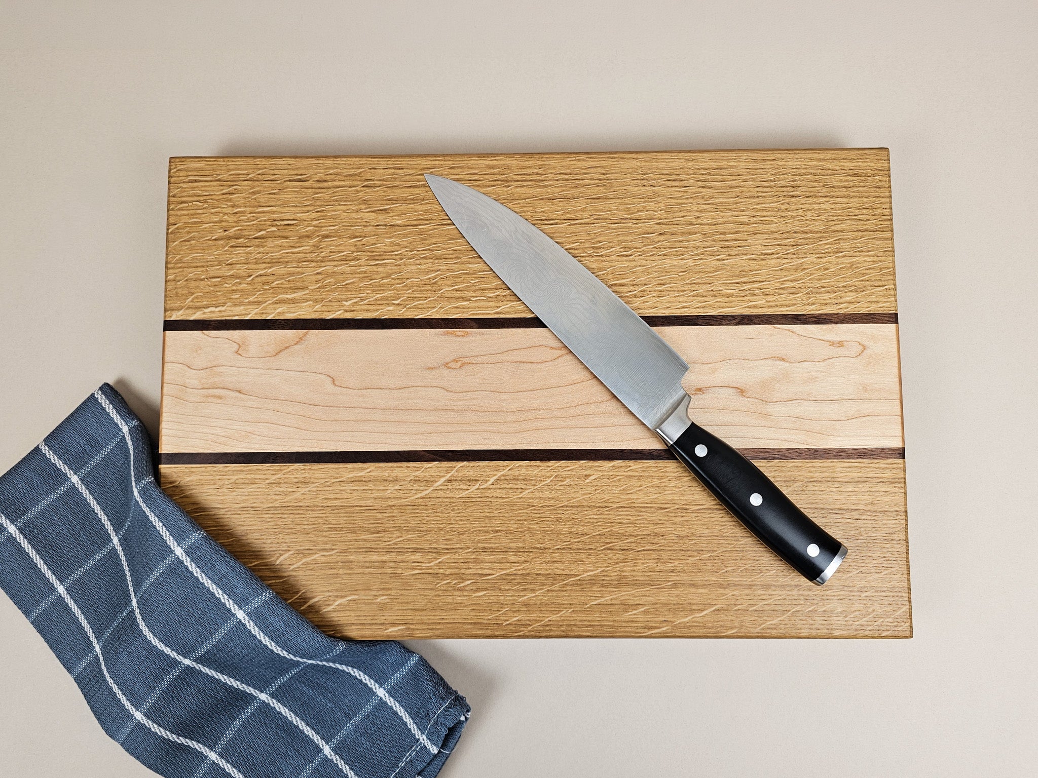Classic Stripe Board | Oak, Maple & Walnut | Medium