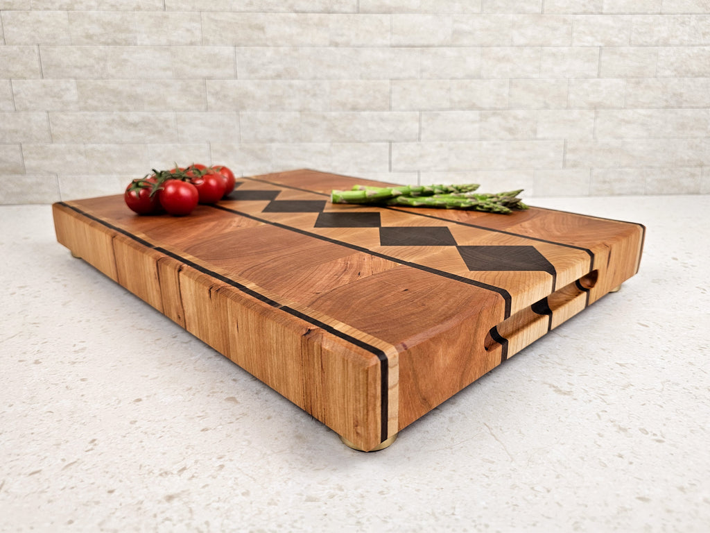 Makers Edition Diamond Board | Cherry, Maple & Walnut | Medium