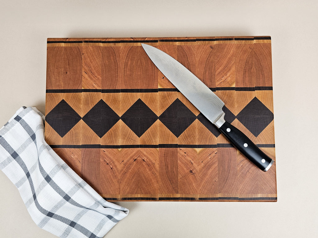 Makers Edition Diamond Board | Cherry, Maple & Walnut | Medium