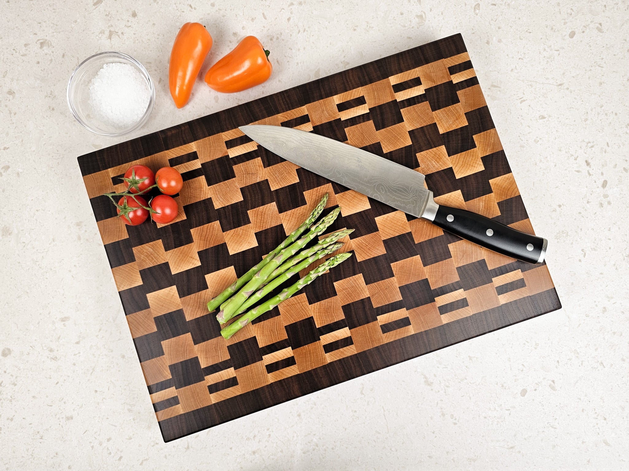 Signature Offset Checkerboard | Walnut & Maple | Medium
