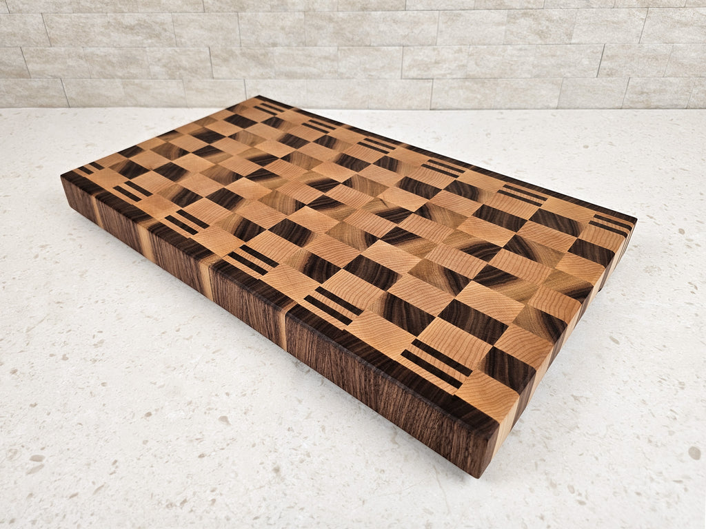 Perfectly Imperfect | Walnut & Maple Checkerboard | Medium