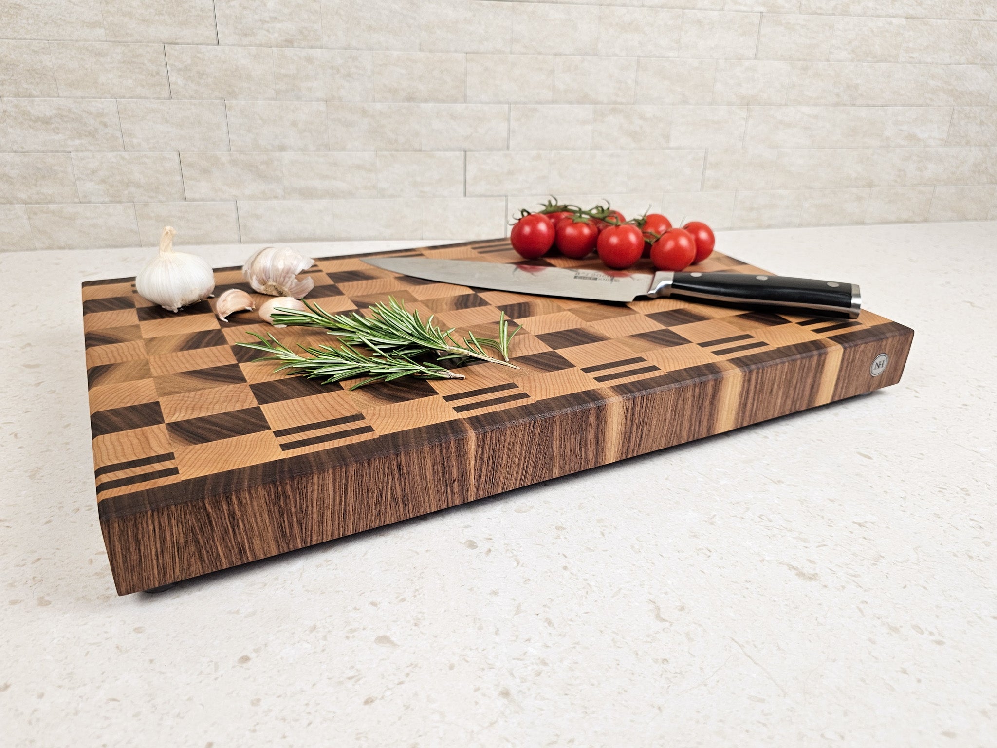 Perfectly Imperfect | Walnut & Maple Checkerboard | Medium