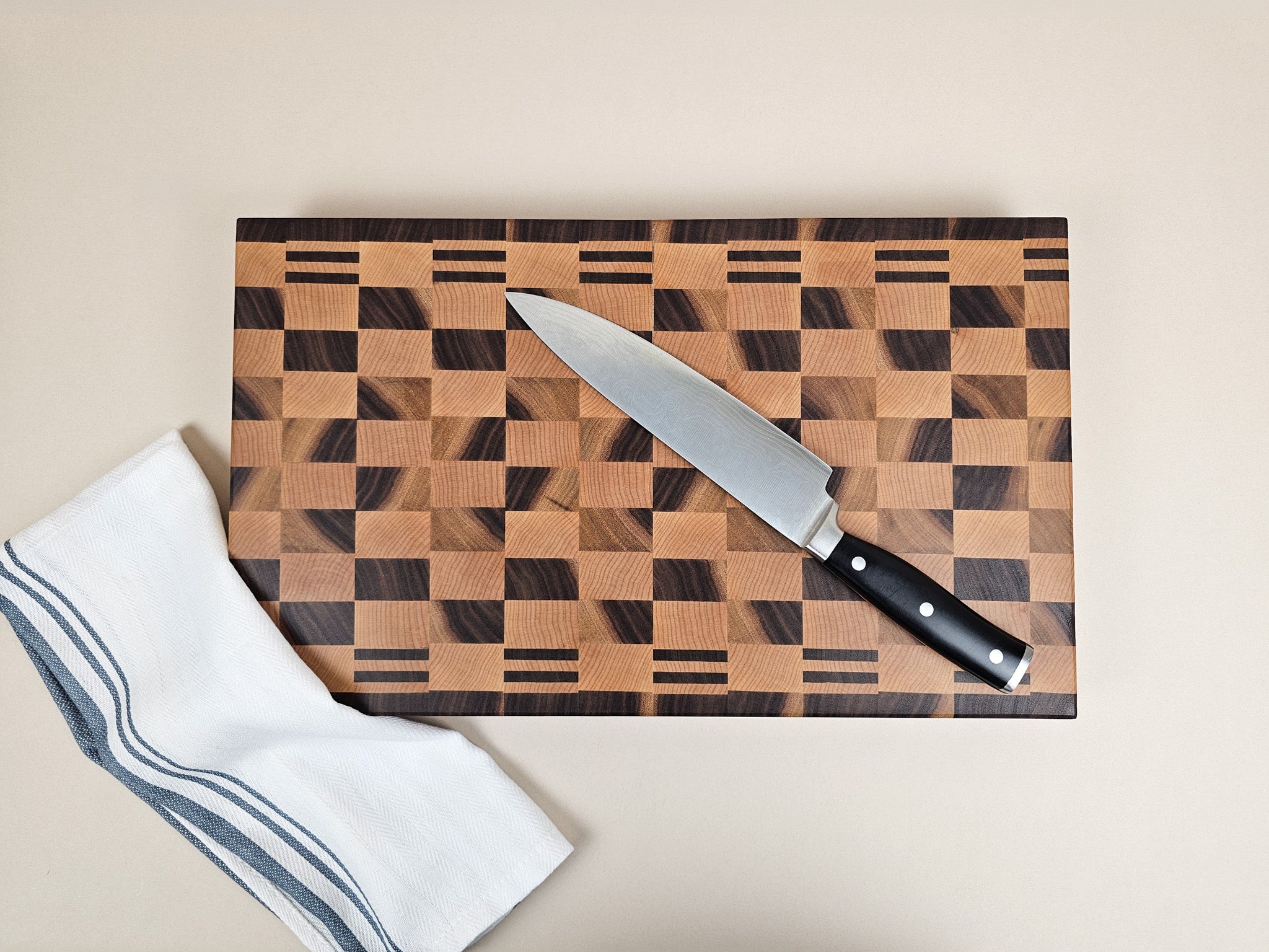 Perfectly Imperfect | Walnut & Maple Checkerboard | Medium
