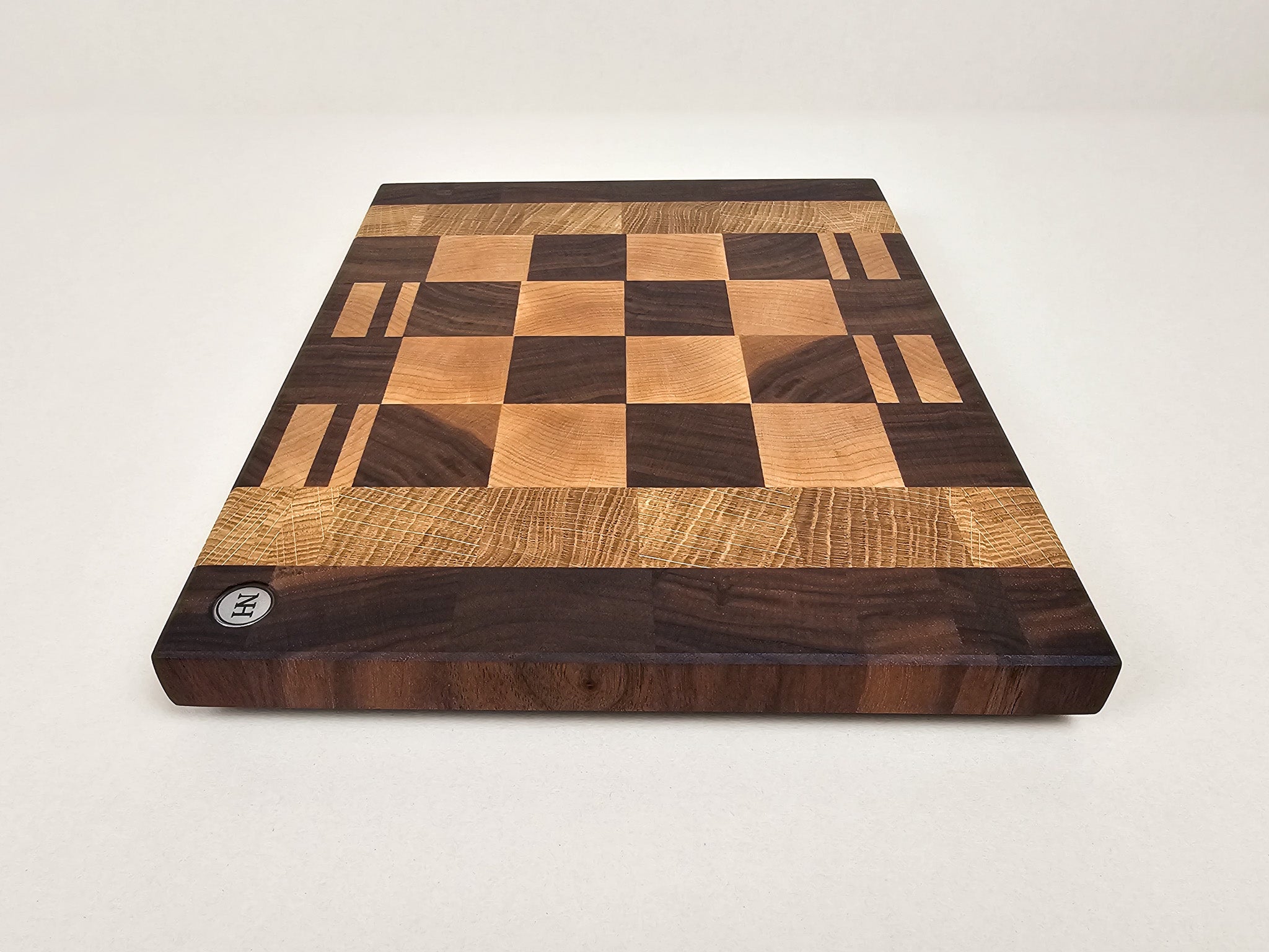 Signature Patchwork Board | Walnut, Maple & Oak | Compact