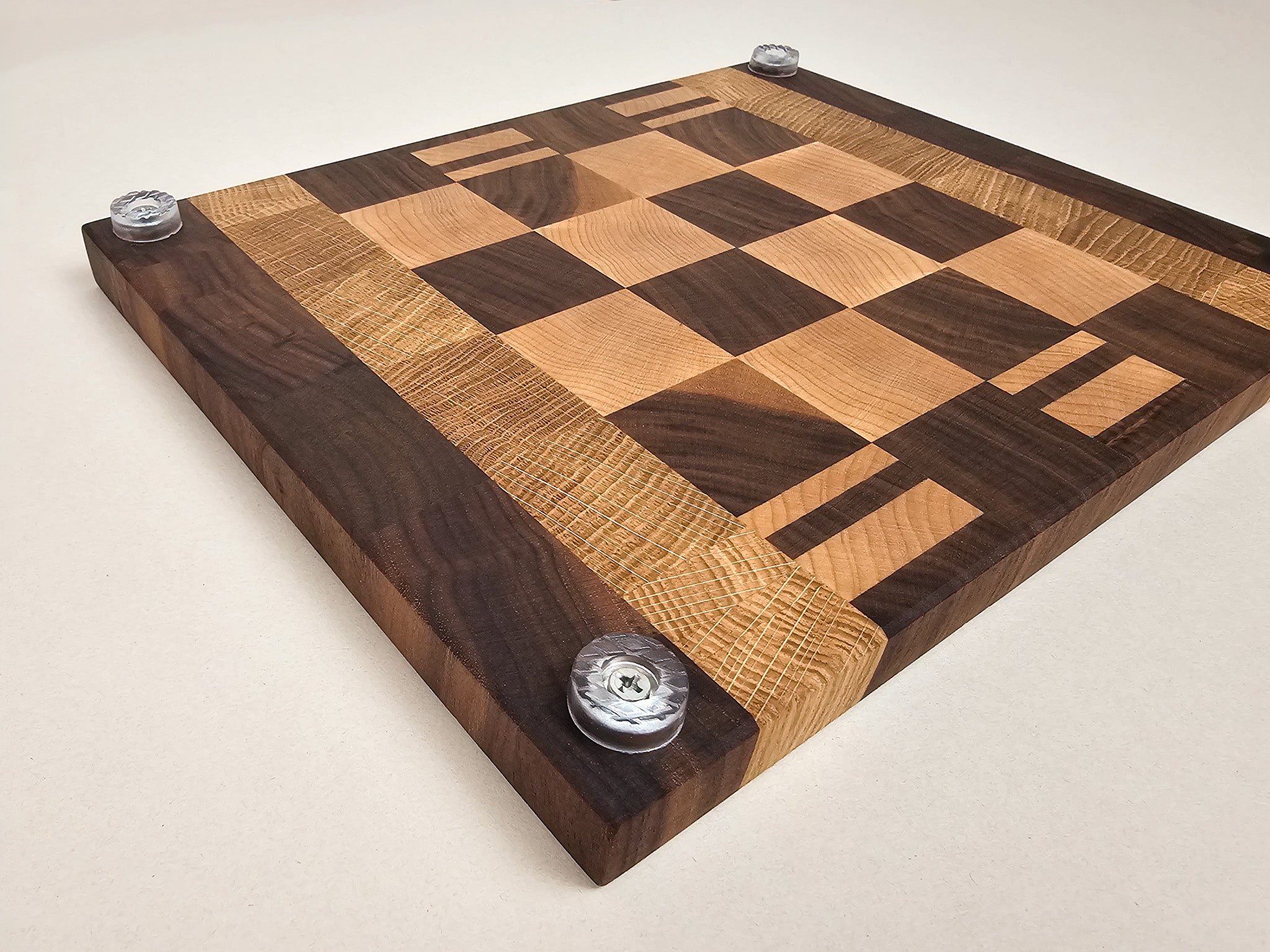 Signature Patchwork Board | Walnut, Maple & Oak | Compact