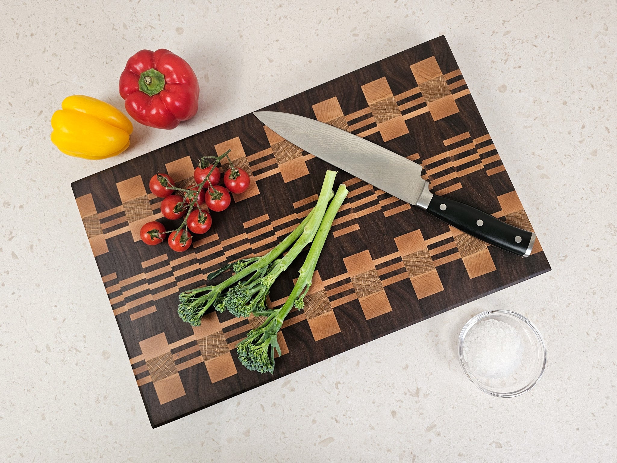 Perfectly Imperfect | Walnut, Maple & Oak Pattern Board | Medium