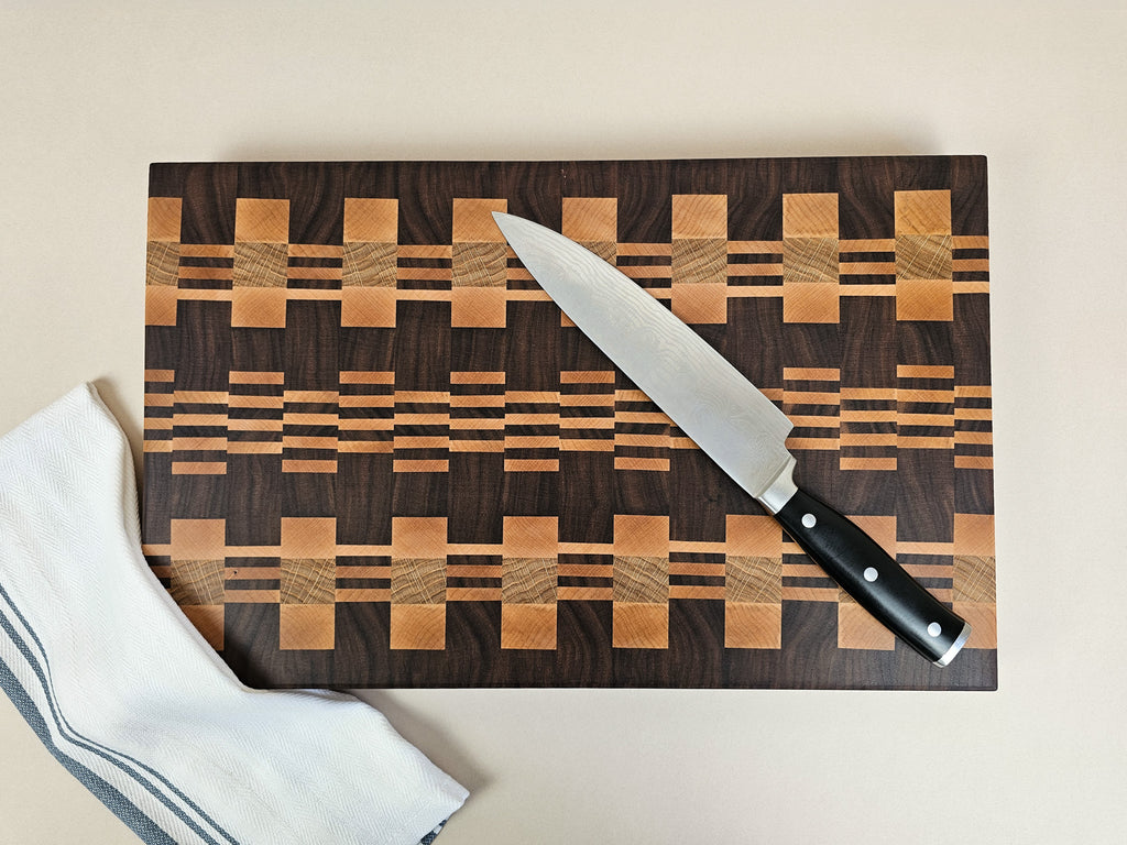 Perfectly Imperfect | Walnut, Maple & Oak Pattern Board | Medium