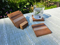 Woodland Stripe Coaster Set | Walnut, Cherry, Maple