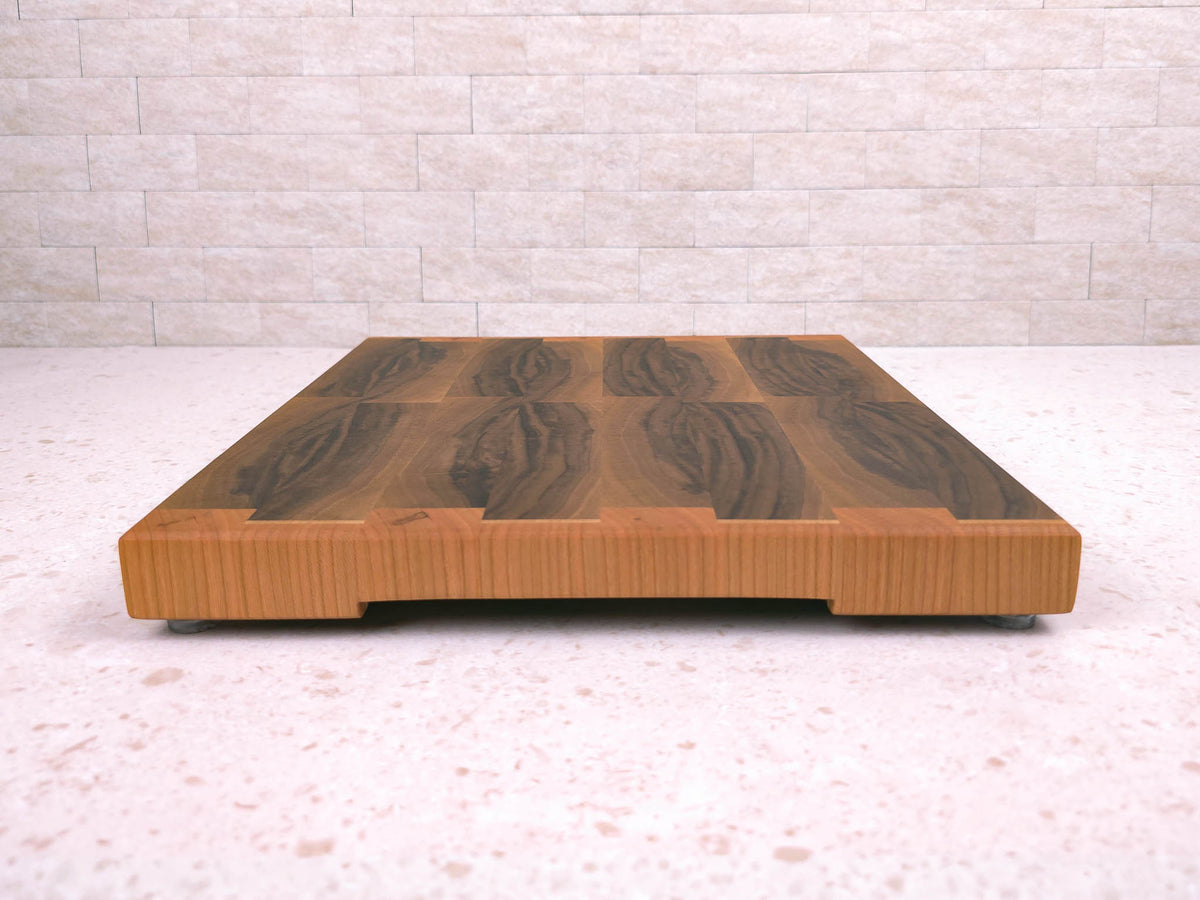 Square End-Grain | Walnut, Cherry & Maple | Everyday Board