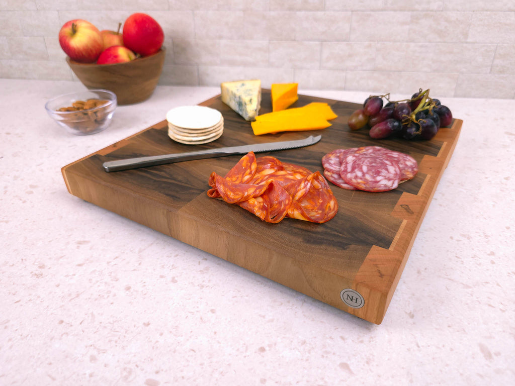 Square End-Grain | Walnut, Cherry & Maple | Everyday Board