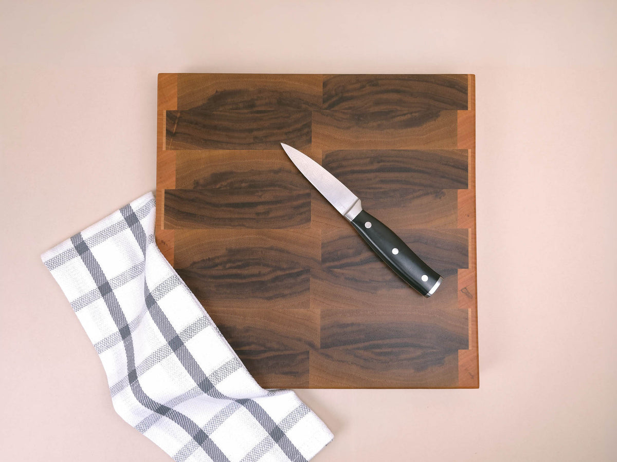 Square End-Grain | Walnut, Cherry & Maple | Everyday Board