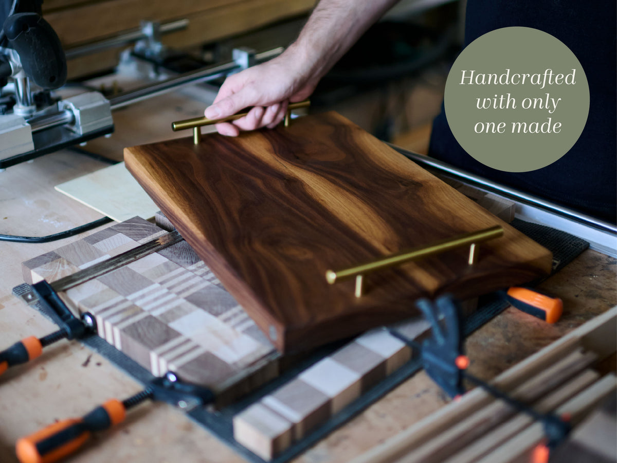 Solid Walnut Serving Board | One-of-a-Kind | Large