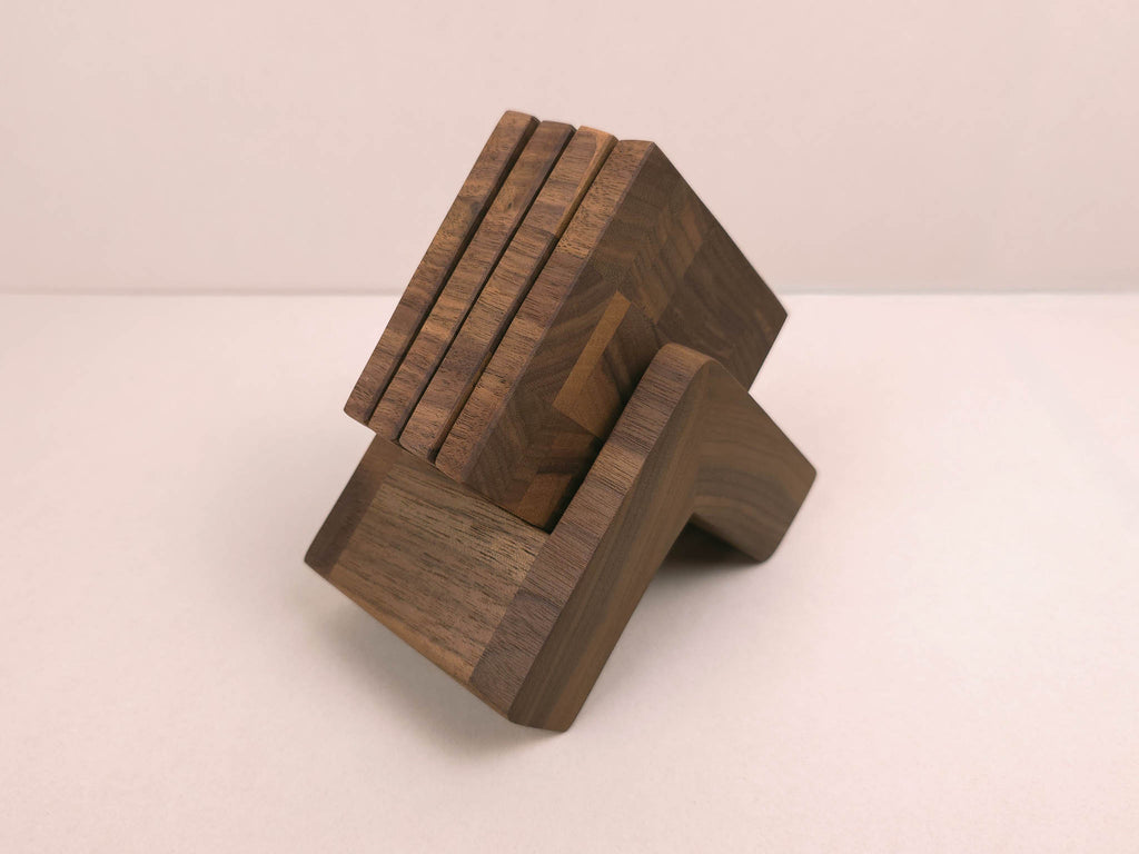 Signature Coaster Set | Walnut