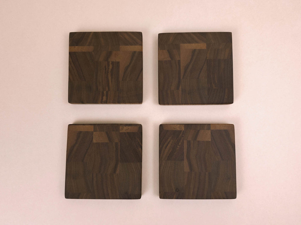 Signature Coaster Set | Walnut