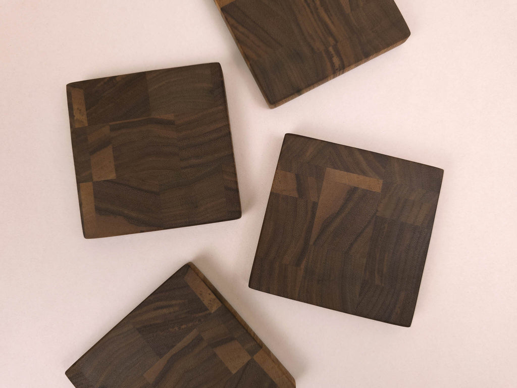 Signature Coaster Set | Walnut