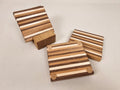 Pinstripe Coaster Set | Walnut, Maple, Cherry, Oak