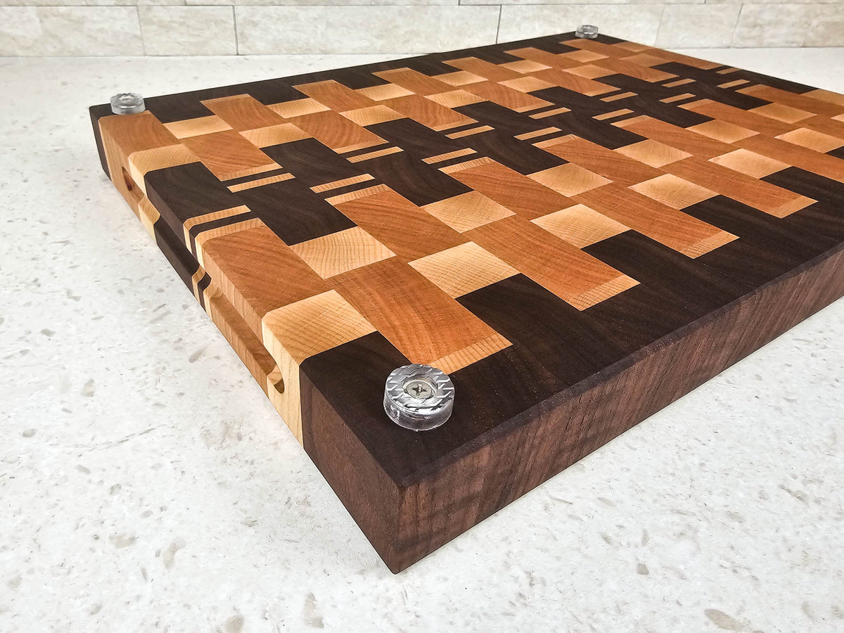 Signature Woven | Walnut, Cherry & Maple | Large Board