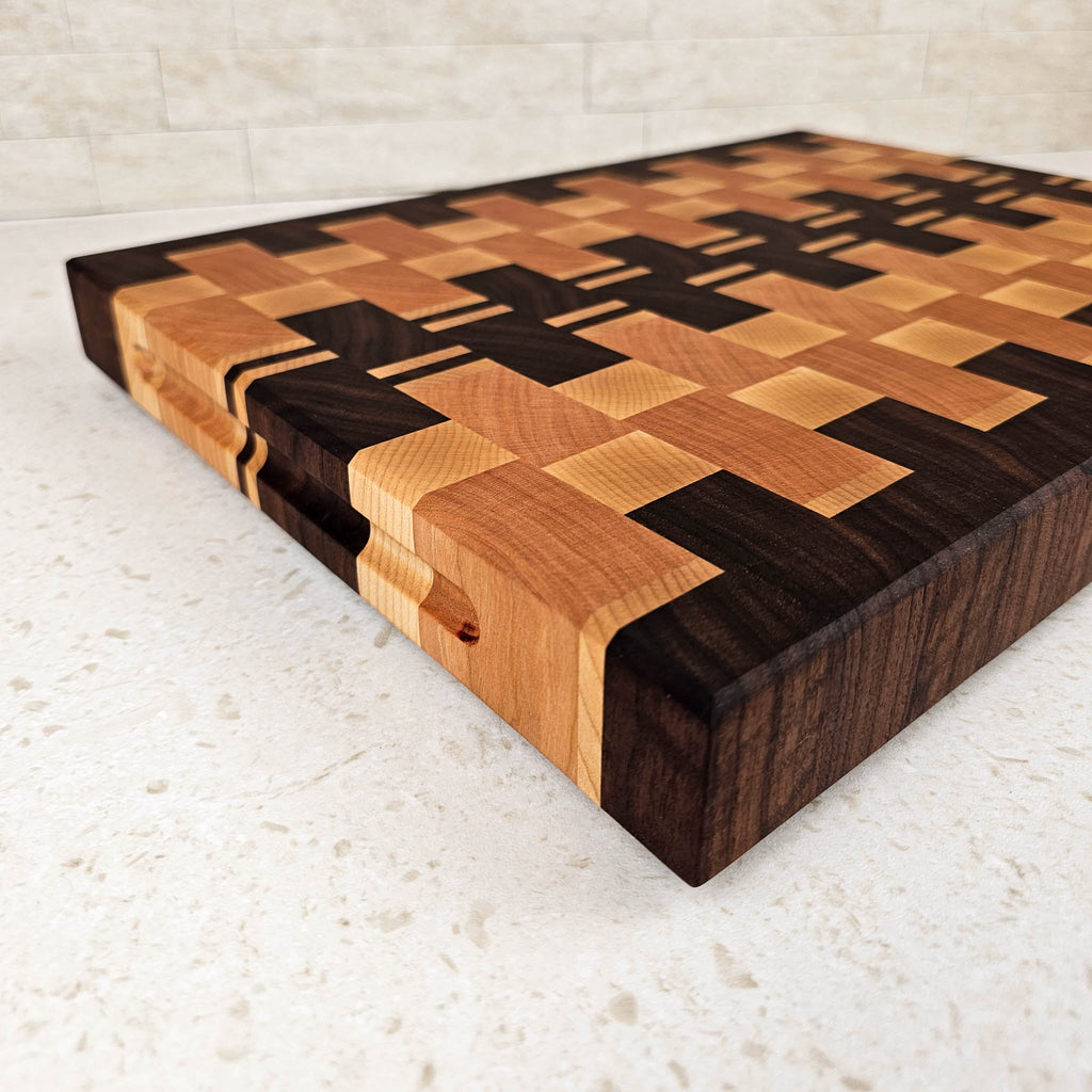 Signature Woven | Walnut, Cherry & Maple | Large Board
